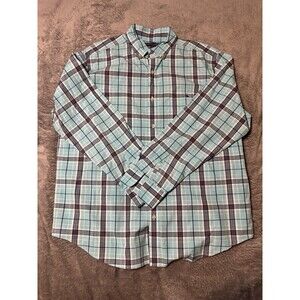 Vineyard Vines Classic Fit Tucker Mens Shirt XL Blue Classic Fit Tucker Plaid